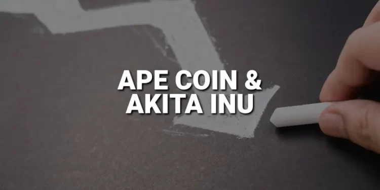 ApeCoin and Akita Inu: ApeCoin up to 1,820 this morning