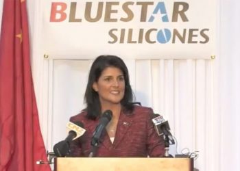 Haley facing heat for bringing Chinese company to South Carolina, standing next to CCP flag praising them