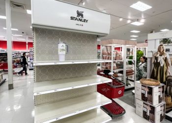 Listings for Stanley tumblers are still attracting dozens of bids on eBay for hundreds of dollars