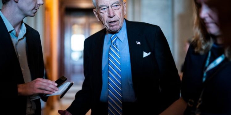 Chuck Grassley is away from Senate while hospitalized for an infection