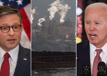 Climate groups urge Speaker Johnson to fight back on Biden’s ‘Green New Deal agenda’