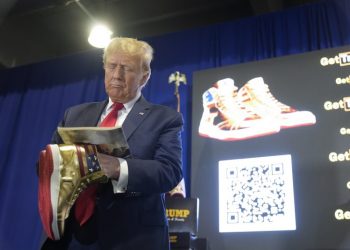 Trump, facing multimillion-dollar fines, is now selling $399 shoes
