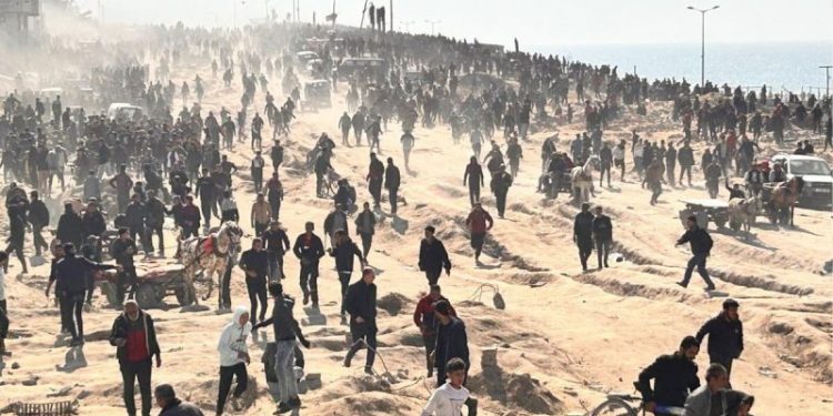 Stampede, gunfire at Gaza humanitarian aid delivery kills over 100, reports say