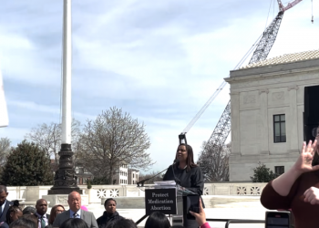Letitia James rallies pro-choice crowd outside Supreme Court: ‘March to the polls’