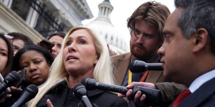 Greene renews threat to Johnson’s speakership with letter to House GOP