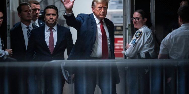 Trump comes face-to-face with prospective jurors, anonymous to public