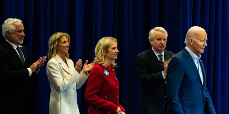 Kennedy family members’ embrace carries deeper meaning for Biden