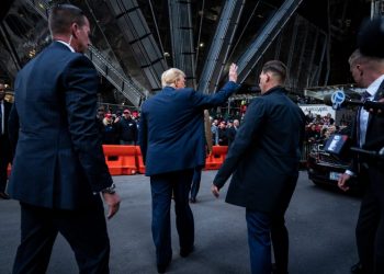 A day all about Trump: Mostly out of sight, but still ubiquitous