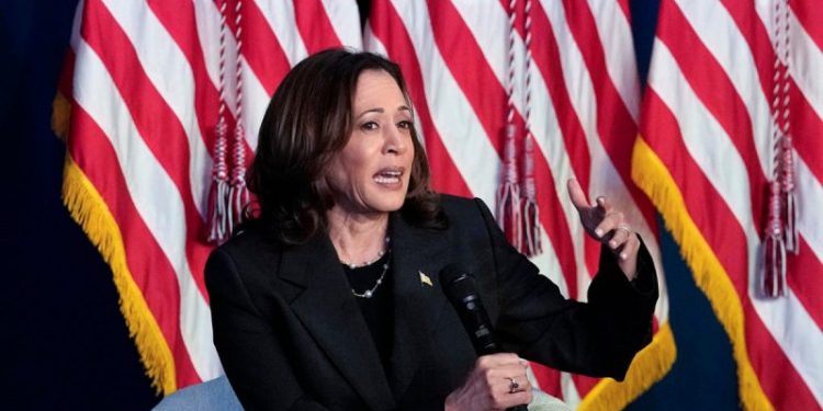 Kamala Harris reassures Democratic Party donors that there’s nothing to worry about