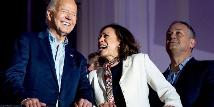 Harris claimed Biden was completely fit to continue in office, despite many documented encounters in past year