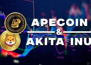 ApeCoin and Akita Inu: ApeCoin drops to support again