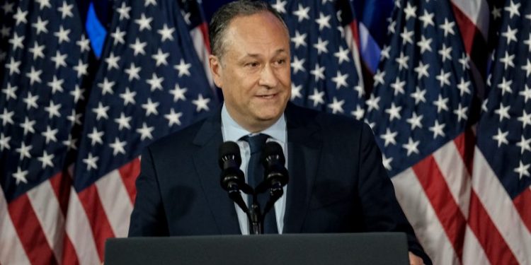 Emhoff concedes affair during previous marriage