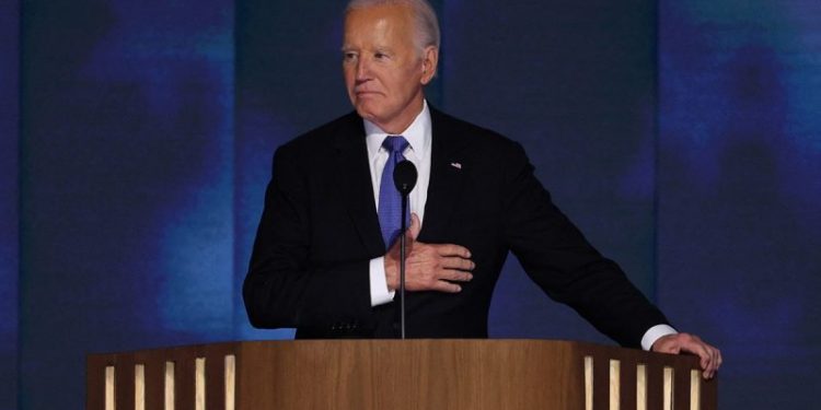 Emotional Joe Biden passes torch to Kamala Harris ending 5 decades in elected office