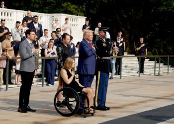 How a Trump visit sparked turmoil at America’s most sacred cemetery