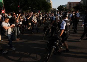 Protest march on DNC draws crowds but doesn’t overwhelm