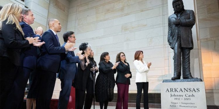 Johnny Cash monument unveiled on Capitol Hill: ‘Embodies the American spirit’