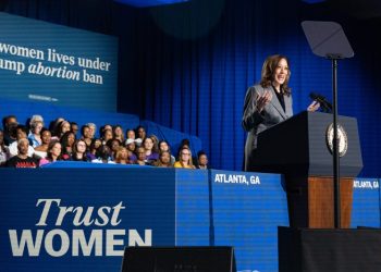 Harris slams Trump as ‘architect of this crisis’ in abortion speech