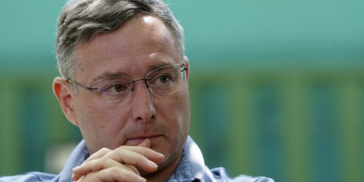 He helped impeach Trump. On the campaign trail, he won’t bring it up.