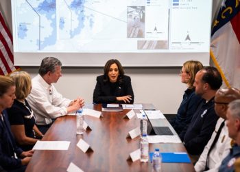 Harris visits North Carolina, in second trip to areas ravaged by Helene
