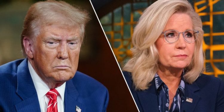 Trump lambastes Liz Cheney as ‘Crazed Warhawk’ as she campaigns for Kamala Harris