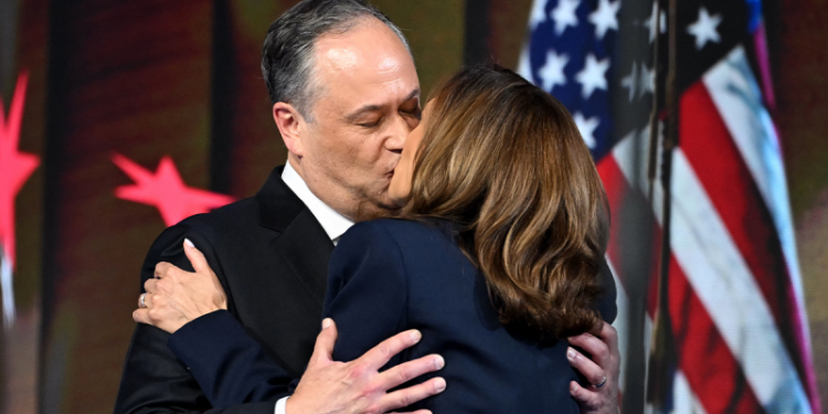 Doug Emhoff doesn’t deny report he slapped ex-girlfriend outside overseas movie event