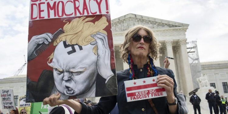 Pro-Harris super PAC warns against messaging that focuses too much on ‘Trump fascist’ label