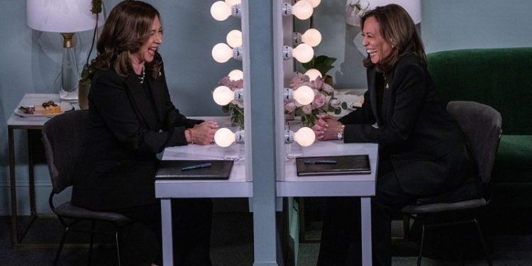 Harris’ cold open appears to copy Trump’s 2015 skit with Jimmy Fallon