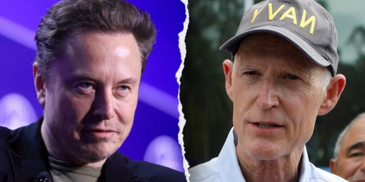 Elon Musk endorses Rick Scott for Senate majority leader