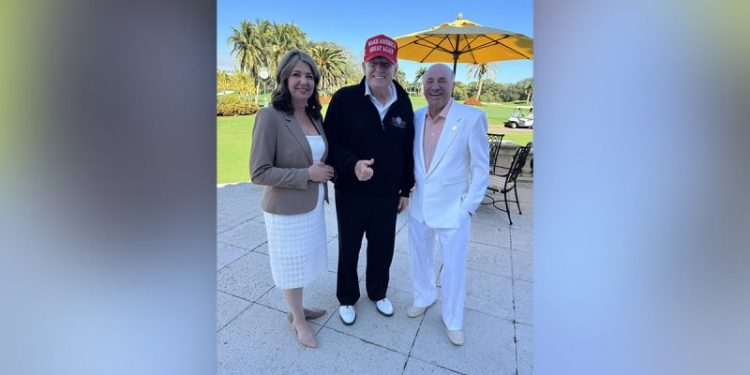 Canadian leader meets with Trump at Mar-a-Lago to discusses energy relationship