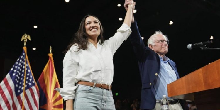 Bernie Sanders, AOC, take aim at Trump and Musk, as well as Democrats, at western rallies