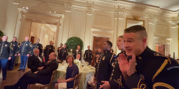 President Trump highlighting US military in a unique way