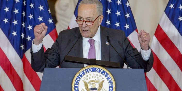 Senate Republican campaign committee ‘grills’ Chuck Schumer on National Hamburger Day