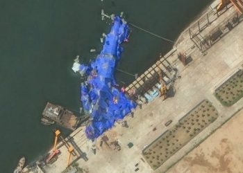 Satellite images reveal North Korea’s mangled naval destroyer after failed launch