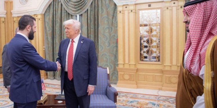 Trump meets with Syria’s interim president after pledging to lift sanctions on war-torn country